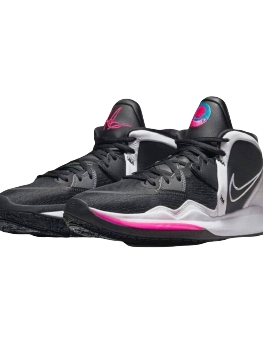 Nike Kyrie 8 Infinity South Beach Basketball Shoes Black Pink Size 9.5 Mens